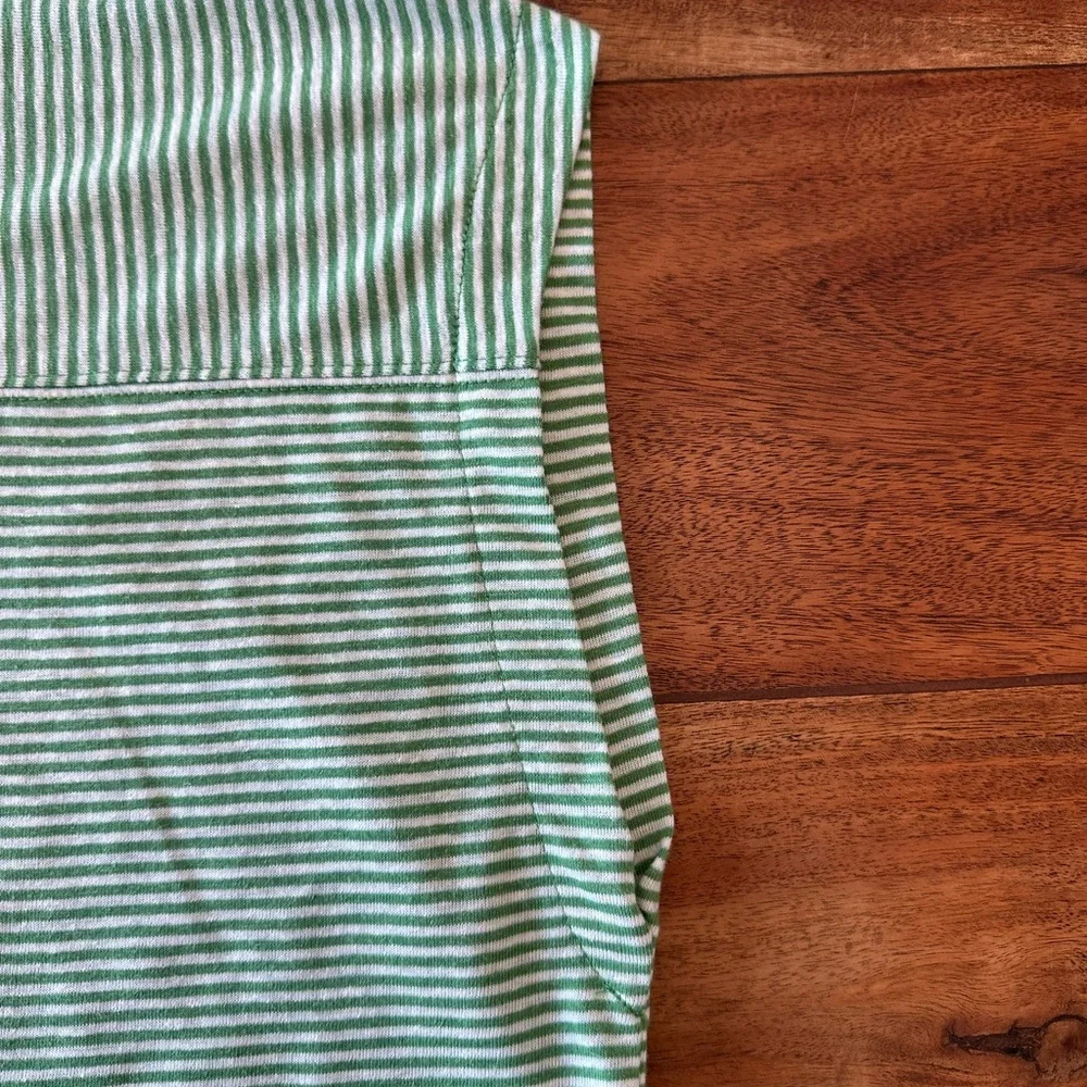 ☀️ MADEWELL Green Striped Relaxed V-Neck Tee - Picture 10 of 13